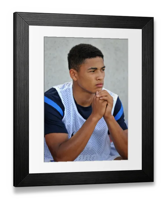 Framed Print : Tyias Browning in Action: Everton's Pre-Season Friendly vs Morecambe at Globe Arena