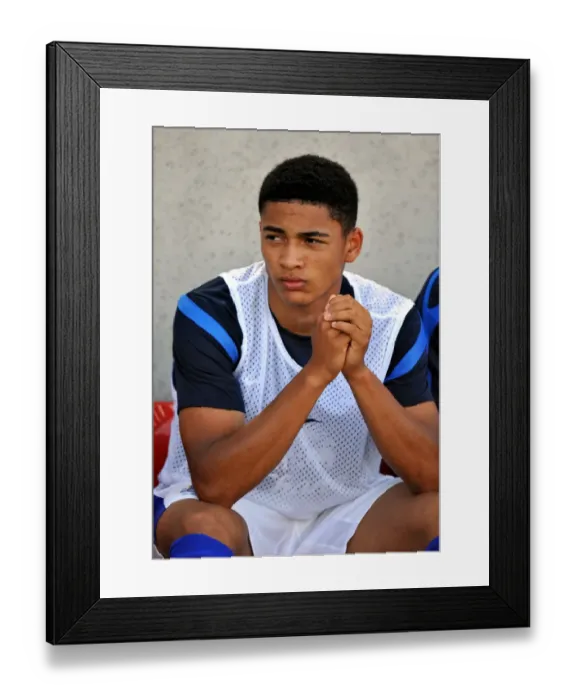 Framed Print : Tyias Browning in Action for Everton at Globe Arena against Morecambe (Pre-Season Friendly)