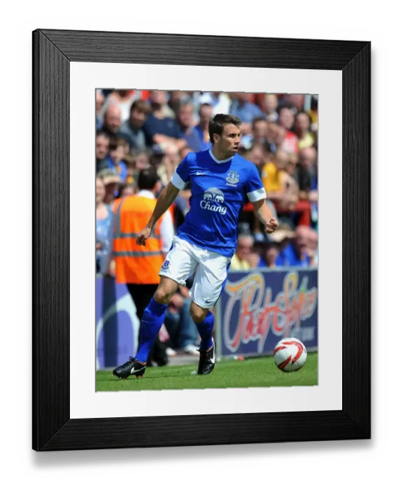 Framed Print : Seamus Coleman in Action: Everton's Pre-Season Victory over Morecambe at Globe Arena Framed Print : Seamus Coleman in Action: Everton's Pre-Season Victory over Morecambe at Globe Arena