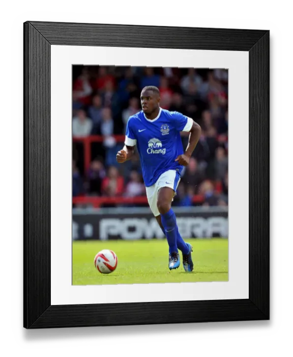 Framed Print : Everton's Victor Anichebe in Action: A Pre-Season Thriller at Morecambe's Globe Arena Framed Print : Everton's Victor Anichebe in Action: A Pre-Season Thriller at Morecambe's Globe Arena