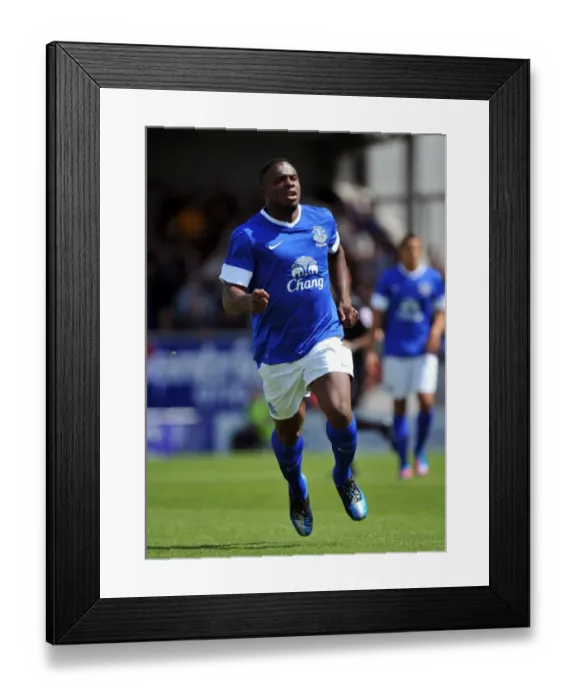 Framed Print : Everton's Victor Anichebe Shines in Pre-Season Victory over Morecambe at Globe Arena Framed Print : Everton's Victor Anichebe Shines in Pre-Season Victory over Morecambe at Globe Arena