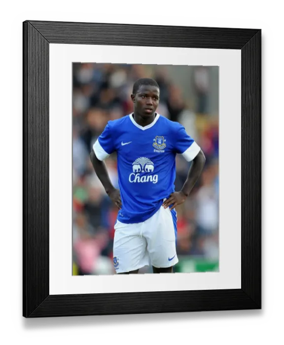 Framed Print : Francisco Junior in Action: Everton's Pre-Season Friendly vs Morecambe at Globe Arena