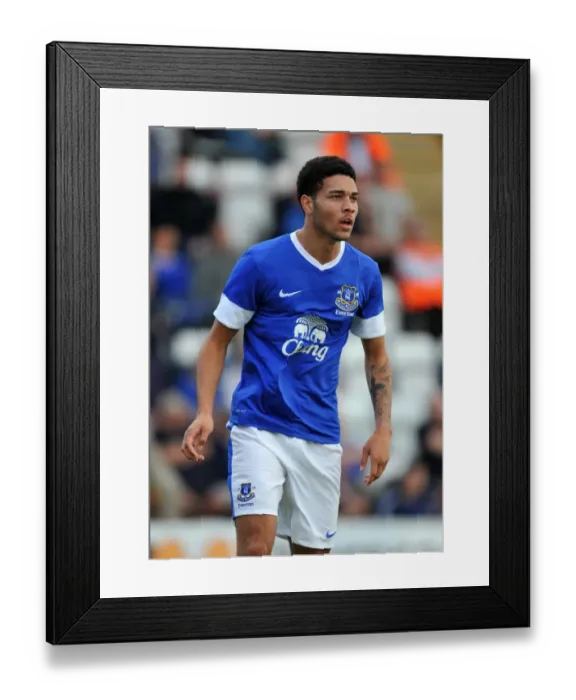 Framed Print : Anton Forrester Shines in Everton's Pre-Season Victory over Morecambe at Globe Arena Framed Print : Anton Forrester Shines in Everton's Pre-Season Victory over Morecambe at Globe Arena