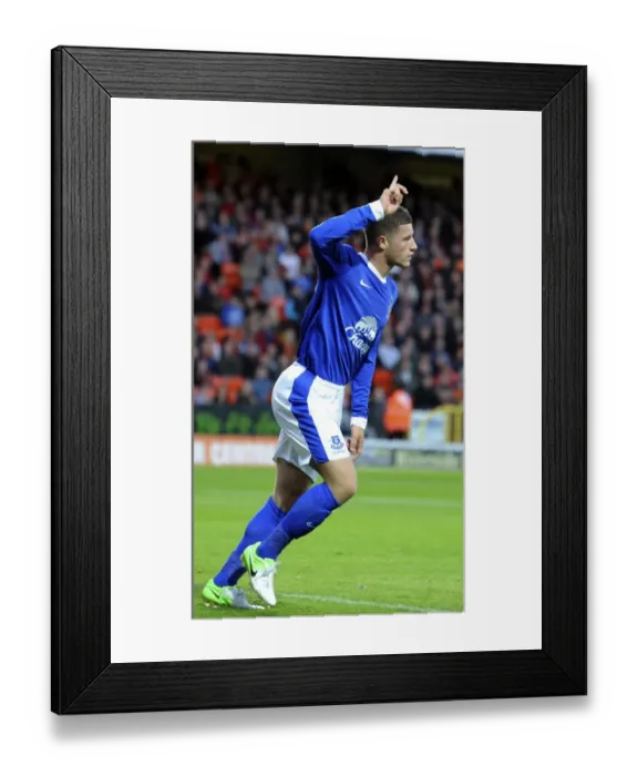 Framed Print : Everton's Ross Barkley Scores Thrilling Goal in Pre-Season Victory at Dundee United's Tannadice Park Framed Print : Everton's Ross Barkley Scores Thrilling Goal in Pre-Season Victory at Dundee United's Tannadice Park