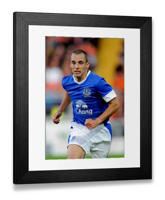 Framed Print : Leon Osman Captains Everton in Pre-Season Friendly at Tannadice Park Against Dundee United Framed Print : Leon Osman Captains Everton in Pre-Season Friendly at Tannadice Park Against Dundee United