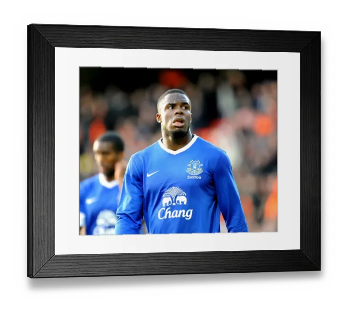 Framed Print : Everton's Victor Anichebe in Action at Tannadice Park: Pre-Season Friendly Against Dundee United Framed Print : Everton's Victor Anichebe in Action at Tannadice Park: Pre-Season Friendly Against Dundee United