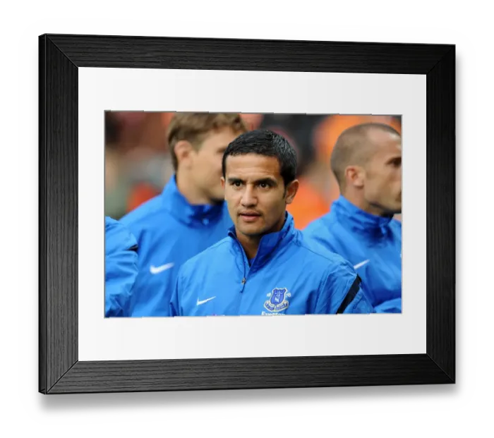 Framed Print : Tim Cahill in Action: Everton's Pre-Season Thriller at Tannadice Park Against Dundee United Framed Print : Tim Cahill in Action: Everton's Pre-Season Thriller at Tannadice Park Against Dundee United