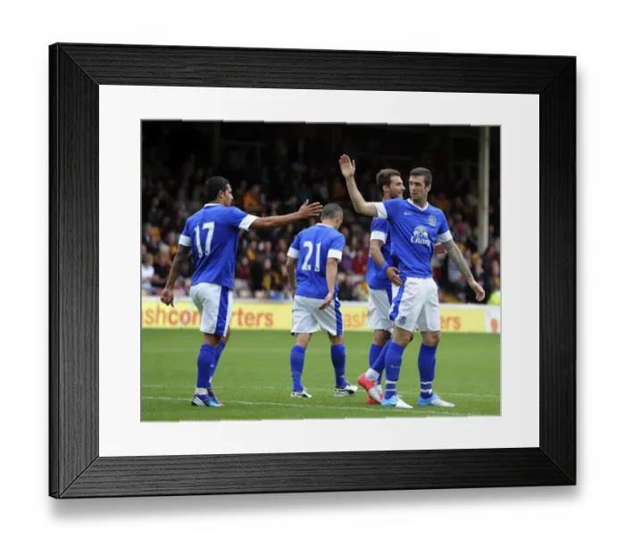 Framed Print : Shane Duffy's Goal and Exuberant Celebration with Everton Team-mates in Pre-Season Friendly against Motherwell Framed Print : Shane Duffy's Goal and Exuberant Celebration with Everton Team-mates in Pre-Season Friendly against Motherwell