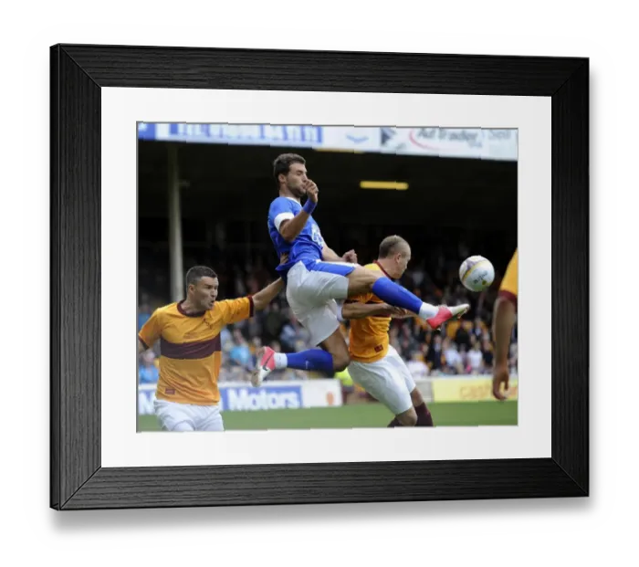 Framed Print : Everton's Apostolos Vellios Fights for the Ball in Pre-Season Clash against Motherwell at Fir Park Stadium Framed Print : Everton's Apostolos Vellios Fights for the Ball in Pre-Season Clash against Motherwell at Fir Park Stadium