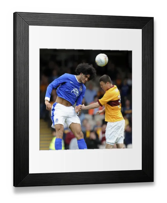 Framed Print : Marouane Fellaini: Clearing the Path for Everton in Pre-Season Friendly against Motherwell at Fir Park Stadium Framed Print : Marouane Fellaini: Clearing the Path for Everton in Pre-Season Friendly against Motherwell at Fir Park Stadium