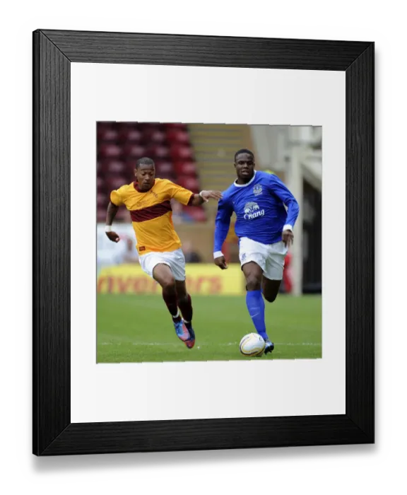 Framed Print : Victor Anichebe Scores for Everton in Pre-Season Friendly against Motherwell at Fir Park Stadium Framed Print : Victor Anichebe Scores for Everton in Pre-Season Friendly against Motherwell at Fir Park Stadium