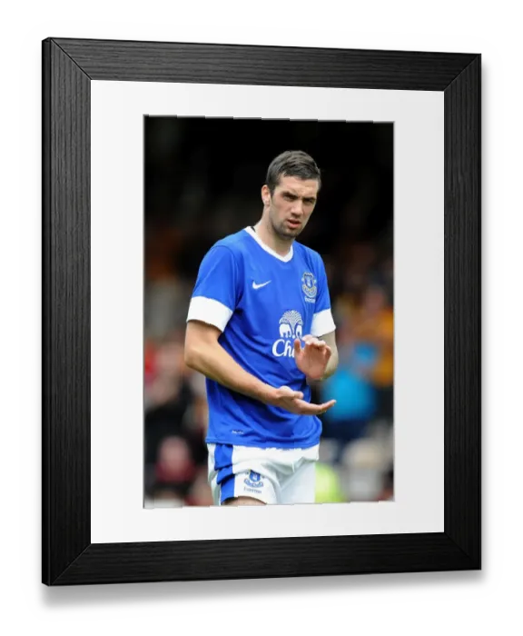Framed Print : Pre-Season Friendly: Motherwell vs. Everton at Fir Park Stadium - Shane Duffy in Action