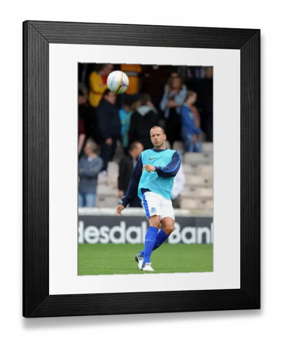 Framed Print : John Heitinga Leads Everton in Pre-Season Friendly at Fir Park Stadium Framed Print : John Heitinga Leads Everton in Pre-Season Friendly at Fir Park Stadium