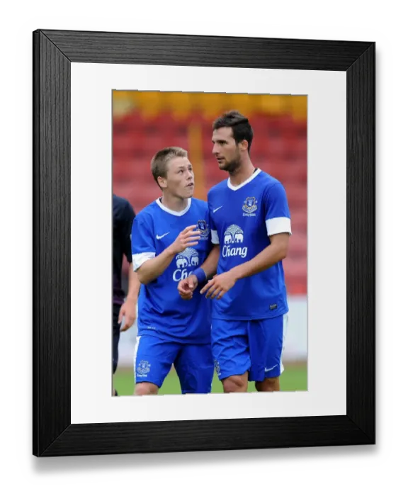 Framed Print : Everton's George Green and Apostolos Vellios in Action: Pre-Season Friendly vs. Partick Thistle at Firhill Stadium Framed Print : Everton's George Green and Apostolos Vellios in Action: Pre-Season Friendly vs. Partick Thistle at Firhill Stadium