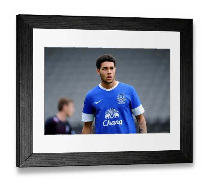 Framed Print : Everton FC's Anton Forrester in Pre-Season Action at Firhill Stadium Against Partick Thistle Framed Print : Everton FC's Anton Forrester in Pre-Season Action at Firhill Stadium Against Partick Thistle