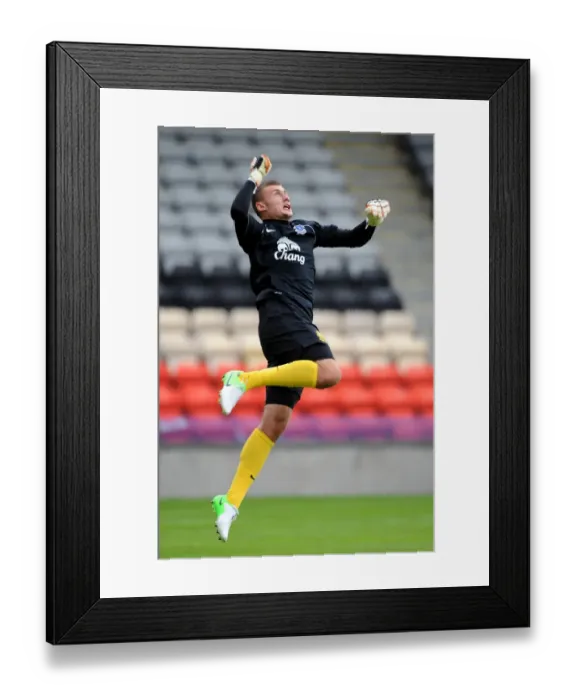 Framed Print : Everton's Taudul: Unyielding Guardian in Pre-Season Battle at Firhill Stadium - Everton Reserves vs Partick Thistle Framed Print : Everton's Taudul: Unyielding Guardian in Pre-Season Battle at Firhill Stadium - Everton Reserves vs Partick Thistle