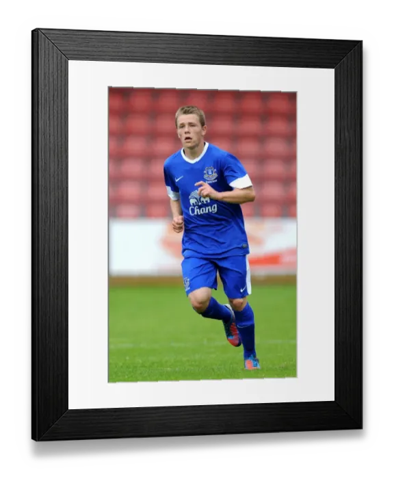 Framed Print : George Green in Action: Everton FC's Pre-Season Friendly at Firhill Stadium Against Partick Thistle Reserves