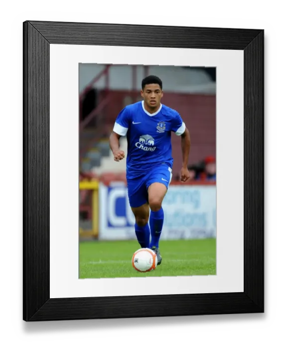 Framed Print : Tyas Browning in Action: Everton's Pre-Season Clash against Partick Thistle at Firhill Stadium Framed Print : Tyas Browning in Action: Everton's Pre-Season Clash against Partick Thistle at Firhill Stadium