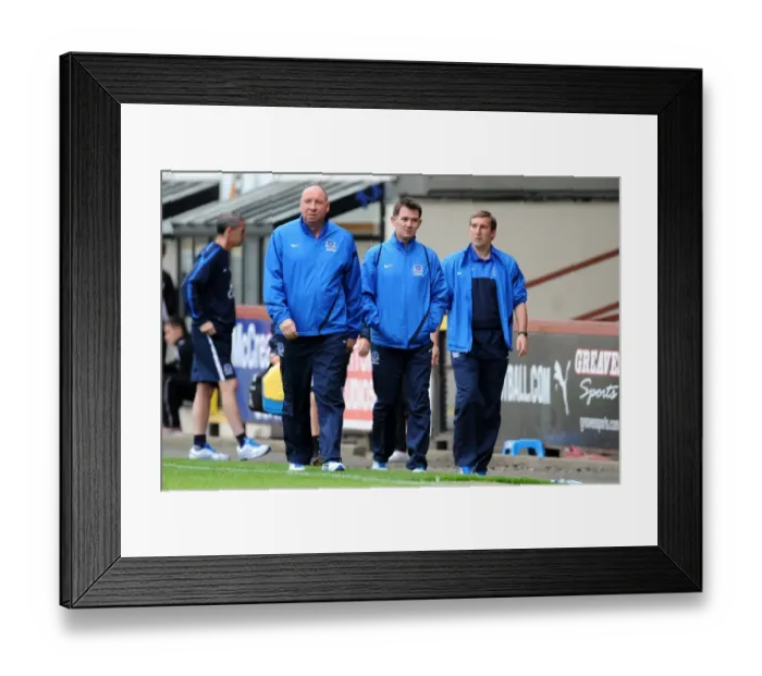 Framed Print : Everton FC: Andy Holden, John Murtough, and Alan Stubbs at Everton Reserves Pre-Season Friendly vs. Partick Thistle at Firhill Stadium Framed Print : Everton FC: Andy Holden, John Murtough, and Alan Stubbs at Everton Reserves Pre-Season Friendly vs. Partick Thistle at Firhill Stadium