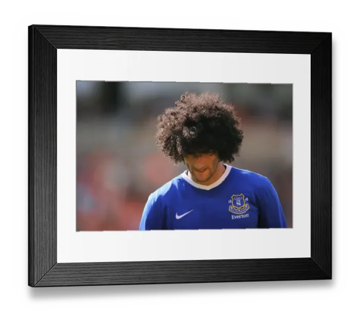 Framed Print : Marouane Fellaini at Keith Southern's Testimonial: Everton vs. Blackpool at Bloomfield Road Framed Print : Marouane Fellaini at Keith Southern's Testimonial: Everton vs. Blackpool at Bloomfield Road