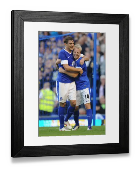 Framed Print : Steven Naismith's Hat-Trick: Everton's Pre-Season Triumph Over AEK Athens at Goodison Park Framed Print : Steven Naismith's Hat-Trick: Everton's Pre-Season Triumph Over AEK Athens at Goodison Park
