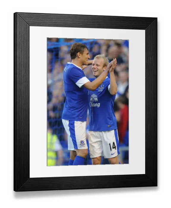 Framed Print : Everton's Steven Naismith Hat-Trick: Pre-Season Glory Over AEK Athens at Goodison Park Framed Print : Everton's Steven Naismith Hat-Trick: Pre-Season Glory Over AEK Athens at Goodison Park