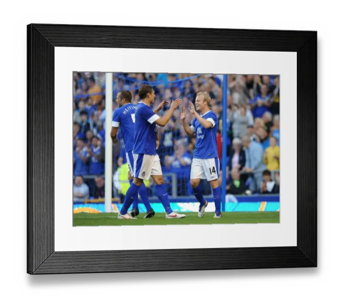 Framed Print : Everton's Pre-Season Glory: Steven Naismith's Hat-Trick vs. AEK Athens at Goodison Park Framed Print : Everton's Pre-Season Glory: Steven Naismith's Hat-Trick vs. AEK Athens at Goodison Park