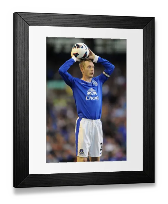 Framed Print : Everton FC vs AEK Athens: Tony Hibbert in Action - Pre-Season Friendly at Goodison Park