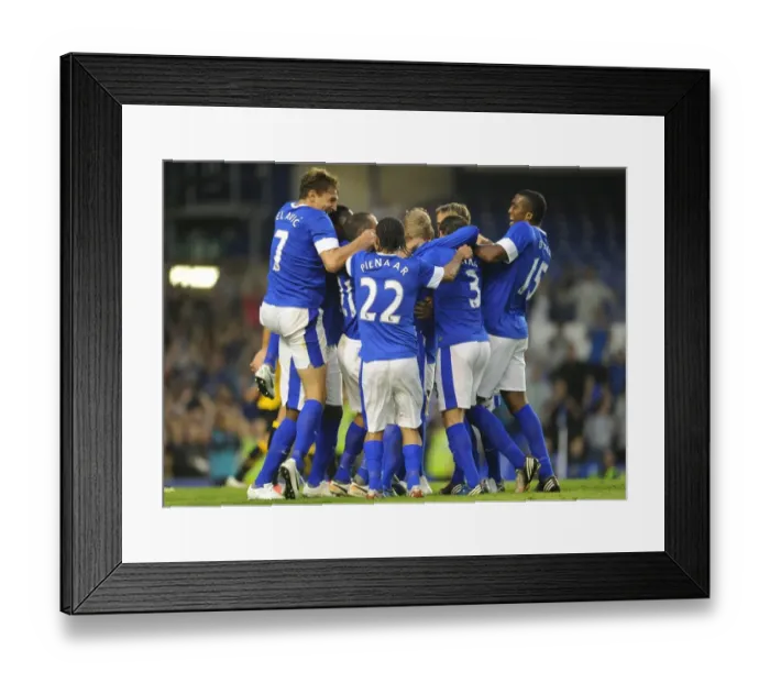 Framed Print : Everton's Tony Hibbert: A Euphoric Moment of Victory Amidst Jubilant Team Mates (Everton vs AEK Athens, Pre-Season Friendly, Goodison Park) Framed Print : Everton's Tony Hibbert: A Euphoric Moment of Victory Amidst Jubilant Team Mates (Everton vs AEK Athens, Pre-Season Friendly, Goodison Park)