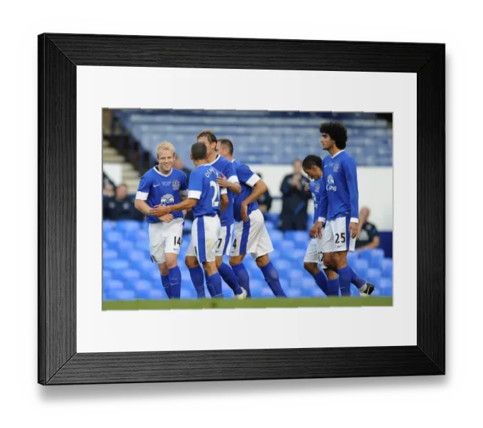 Framed Print : Steven Naismith's Double: Everton FC Overpowers AEK Athens in Pre-Season Friendly Framed Print : Steven Naismith's Double: Everton FC Overpowers AEK Athens in Pre-Season Friendly
