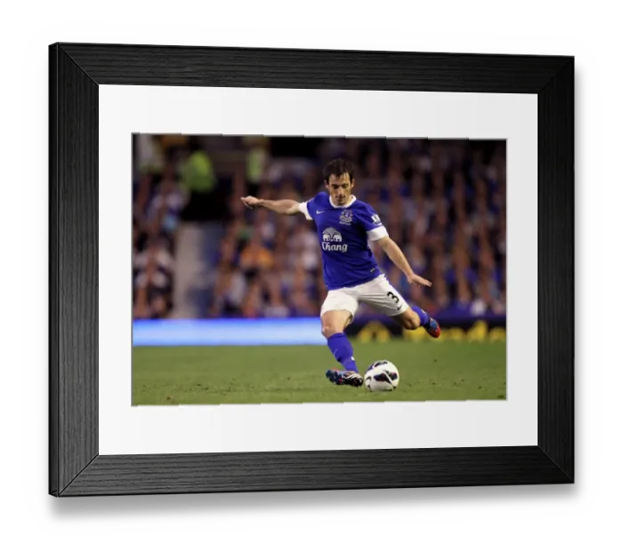 Framed Print : Leighton Baines Game-Winning Goal: Everton 1-0 Manchester United (Goodison Park, 2012)