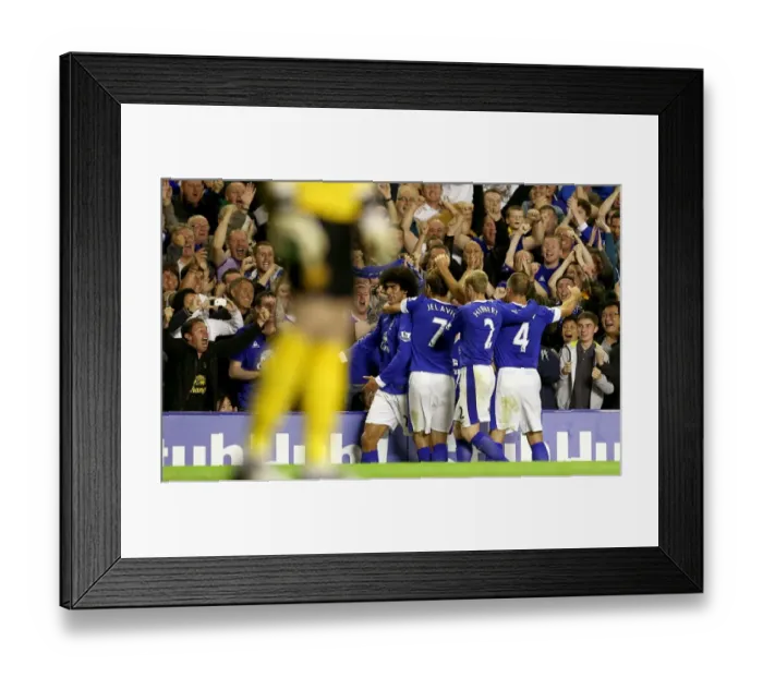 Framed Print : Fellaini's Stunner: Everton's First Goal Against Manchester United (1-0) at Goodison Park, 2012 Framed Print : Fellaini's Stunner: Everton's First Goal Against Manchester United (1-0) at Goodison Park, 2012