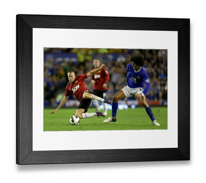 Framed Print : Clash at Goodison Park: Fellaini vs. Cleverley - Everton vs. Manchester United, Premier League Rivalry (August 2012) Framed Print : Clash at Goodison Park: Fellaini vs. Cleverley - Everton vs. Manchester United, Premier League Rivalry (August 2012)