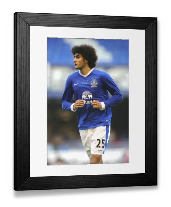 Framed Print : Marouane Fellaini in Action: Everton's Pre-Season Clash Against AEK Athens at Goodison Park Framed Print : Marouane Fellaini in Action: Everton's Pre-Season Clash Against AEK Athens at Goodison Park