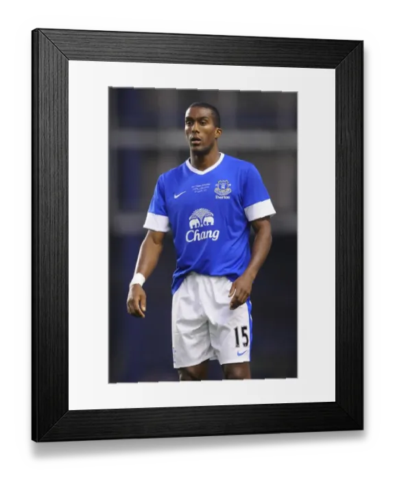 Framed Print : Everton FC vs AEK Athens: Sylvain Distin in Pre-Season Action at Goodison Park - Everton Pre-Season Friendly Framed Print : Everton FC vs AEK Athens: Sylvain Distin in Pre-Season Action at Goodison Park - Everton Pre-Season Friendly