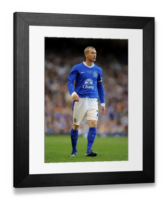 Framed Print : Everton's Tony Hibbert in Action: Pre-Season Clash Against AEK Athens at Goodison Park Framed Print : Everton's Tony Hibbert in Action: Pre-Season Clash Against AEK Athens at Goodison Park