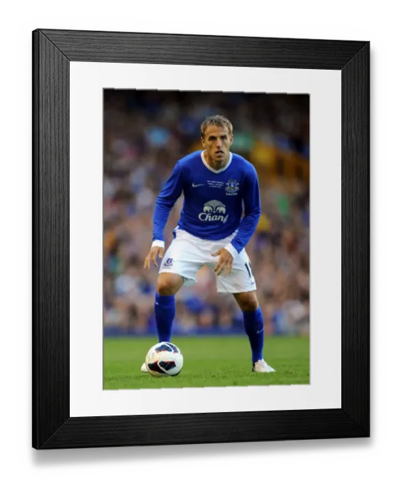 Framed Print : Everton's Phil Neville in Action: Pre-Season Friendly vs AEK Athens at Goodison Park Framed Print : Everton's Phil Neville in Action: Pre-Season Friendly vs AEK Athens at Goodison Park