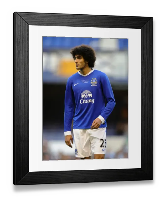 Framed Print : Marouane Fellaini in Action: Everton's Pre-Season Battle against AEK Athens at Goodison Park Framed Print : Marouane Fellaini in Action: Everton's Pre-Season Battle against AEK Athens at Goodison Park