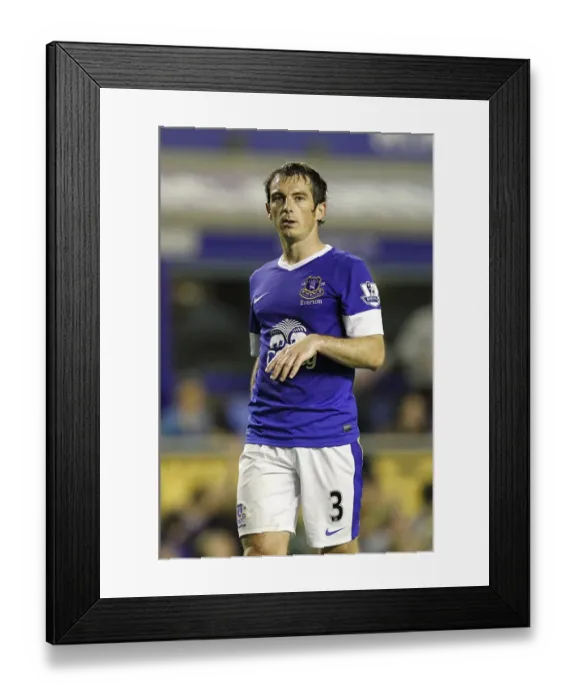 Framed Print : Leighton Baines Game-Winning Goal: Everton 1-0 Manchester United (2012, Goodison Park)