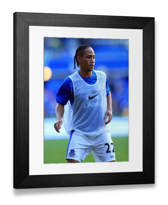 Framed Print : Steven Pienaar's Unwavering Determination: Everton's Focused Warm-Up before the Thrilling Clash against Manchester United (20-08-2012, Everton 1-0) Framed Print : Steven Pienaar's Unwavering Determination: Everton's Focused Warm-Up before the Thrilling Clash against Manchester United (20-08-2012, Everton 1-0)