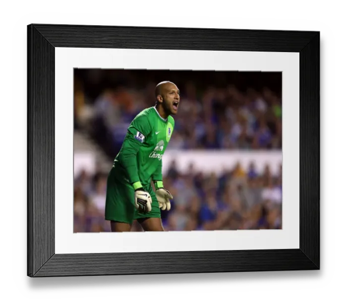 Framed Print : Tim Howard's Heroic Performance: Everton 1-0 Manchester United (Premier League 2012-13, Goodison Park) Framed Print : Tim Howard's Heroic Performance: Everton 1-0 Manchester United (Premier League 2012-13, Goodison Park)