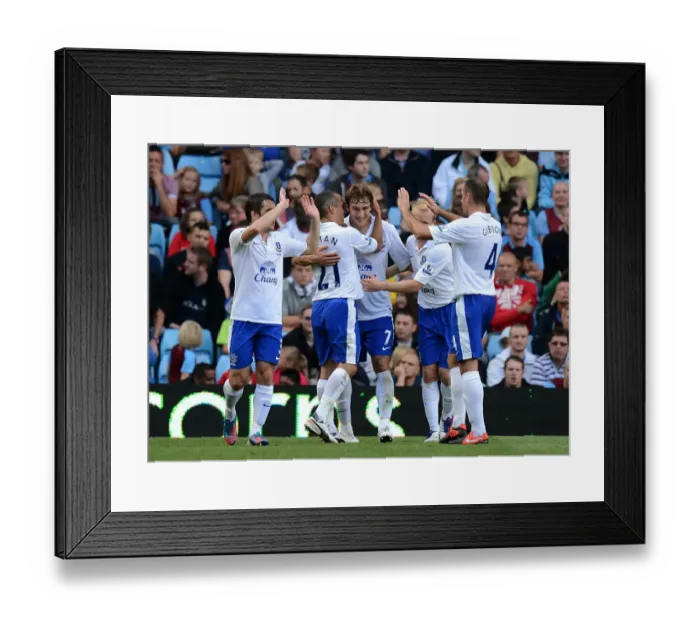 Framed Print : Jelavic's Hat-Trick: Everton Triumphs over Aston Villa 3-1 in Premier League Framed Print : Jelavic's Hat-Trick: Everton Triumphs over Aston Villa 3-1 in Premier League