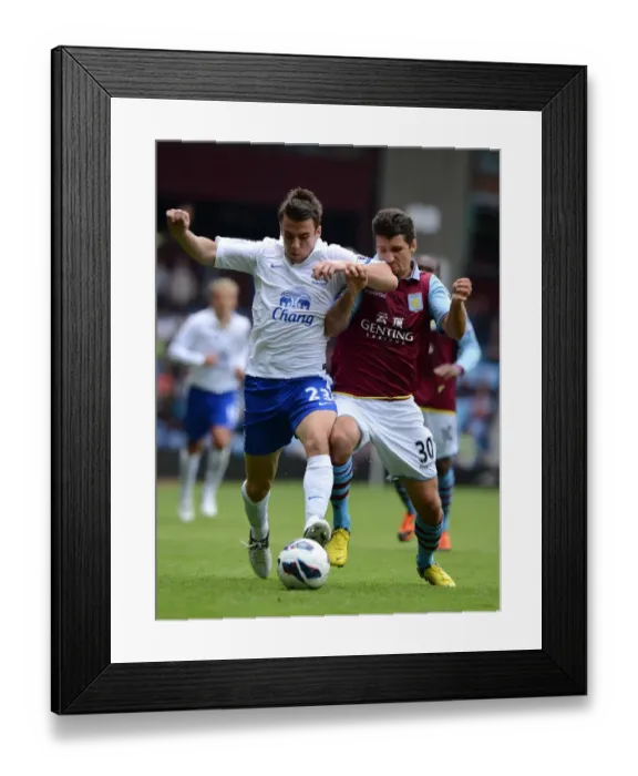 Framed Print : Battle for the Ball: Seamus Coleman vs Eric Lichaj in Everton's Triumph over Aston Villa (BPL 2012-13) Framed Print : Battle for the Ball: Seamus Coleman vs Eric Lichaj in Everton's Triumph over Aston Villa (BPL 2012-13)