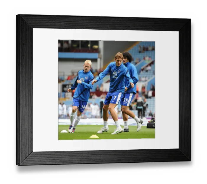 Framed Print : Jelavic's Brace Leads Everton to 3-1 Victory over Aston Villa (Barclays Premier League, 25-08-2012)
