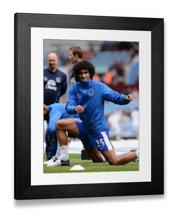 Framed Print : Marouane Fellaini's Brilliant Performance: Everton's 3-1 Victory Over Aston Villa (Premier League, Villa Park, 25-08-2012) Framed Print : Marouane Fellaini's Brilliant Performance: Everton's 3-1 Victory Over Aston Villa (Premier League, Villa Park, 25-08-2012)