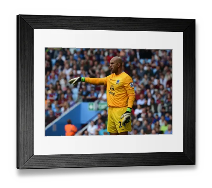 Framed Print : Tim Howard's Heroics: Everton's Triumph over Aston Villa (3-1, Barclays Premier League, 25-08-2012) Framed Print : Tim Howard's Heroics: Everton's Triumph over Aston Villa (3-1, Barclays Premier League, 25-08-2012)