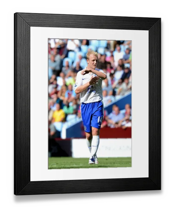 Framed Print : Everton's Triumph at Villa Park: Steven Naismith's Brace Secures 3-1 Victory over Aston Villa (Barclays Premier League, August 25, 2012)