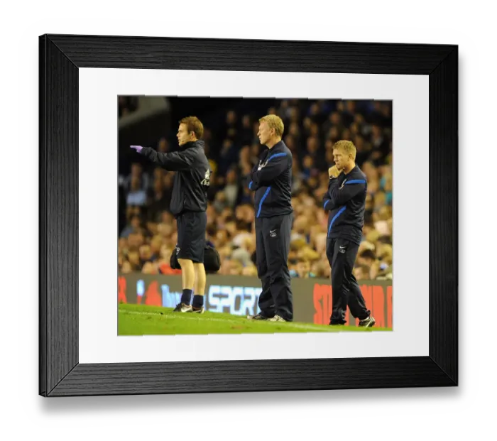 Framed Print : Everton's Triumphant Trio: Moyes, Rounds, and Rogan Steer Team to 5-0 Capital One Cup Victory over Leyton Orient Framed Print : Everton's Triumphant Trio: Moyes, Rounds, and Rogan Steer Team to 5-0 Capital One Cup Victory over Leyton Orient
