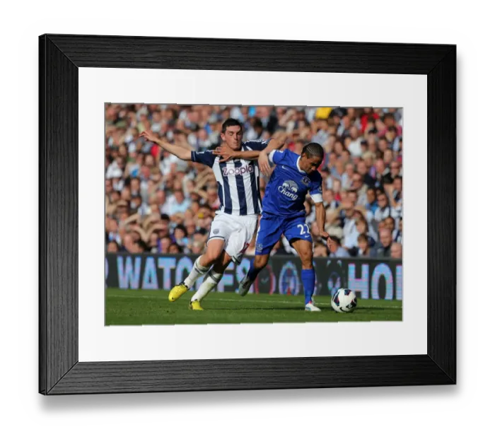 Framed Print : Pienaar vs Dorrans: A Battle at The Hawthorns - Everton vs West Bromwich Albion, Premier League 2012 Framed Print : Pienaar vs Dorrans: A Battle at The Hawthorns - Everton vs West Bromwich Albion, Premier League 2012