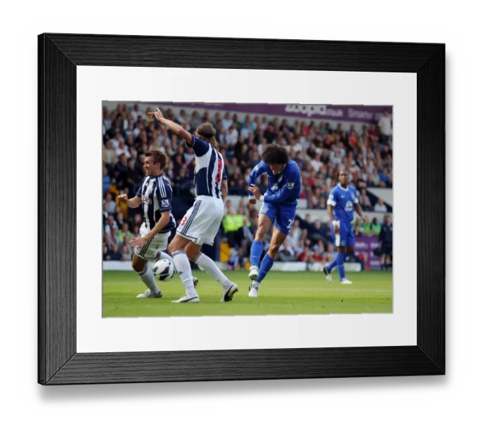 Framed Print : Fellaini vs Olsson & McAuley: Everton's Struggle Against West Bromwich Albion's Defense, Hawthorns, Premier League 2012 (Everton 0-2) Framed Print : Fellaini vs Olsson & McAuley: Everton's Struggle Against West Bromwich Albion's Defense, Hawthorns, Premier League 2012 (Everton 0-2)